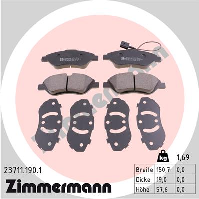 ZIMMERMANN 23711.190.1 Kit...