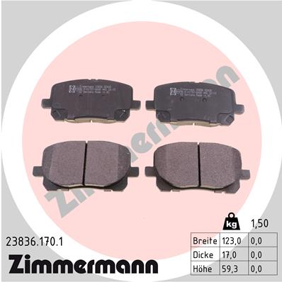 ZIMMERMANN 23836.170.1 Kit...