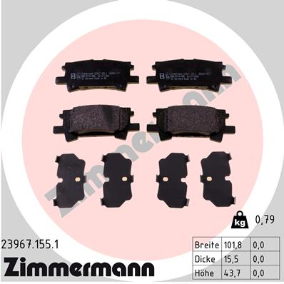 ZIMMERMANN 23967.155.1 Kit...