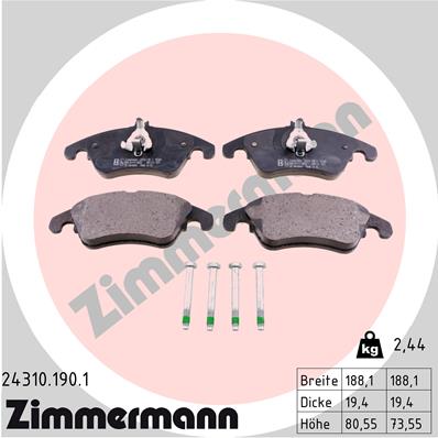 ZIMMERMANN 24310.190.1 Kit...