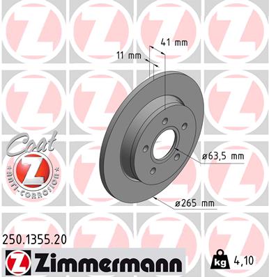 ZIMMERMANN 250.1355.20 Discofreno