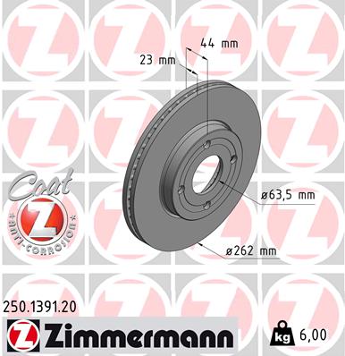 ZIMMERMANN 250.1391.20 Discofreno