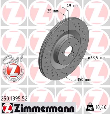 ZIMMERMANN 250.1395.52 Discofreno