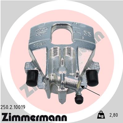 ZIMMERMANN 250.2.10019 Pinza freno