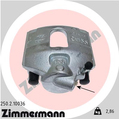 ZIMMERMANN 250.2.10036 Pinza freno