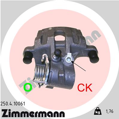 ZIMMERMANN 250.4.10061 Pinza freno-Pinza freno-Ricambi Euro