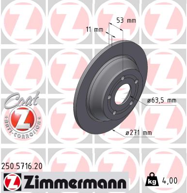 ZIMMERMANN 250.5716.20 COAT...