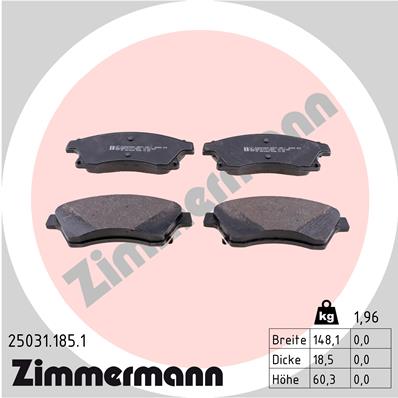 ZIMMERMANN 25031.185.1 Kit...