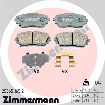 ZIMMERMANN 25365.165.2 Kit...