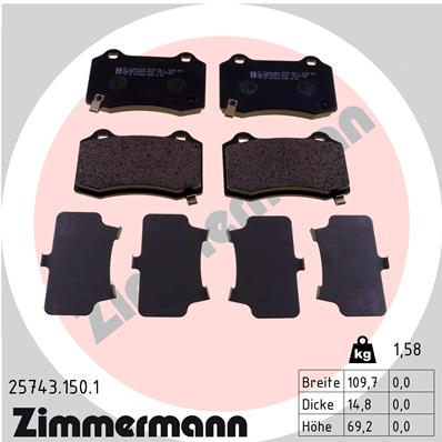 ZIMMERMANN 25743.150.1 Kit...