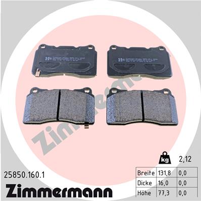 ZIMMERMANN 25850.160.1 Kit...