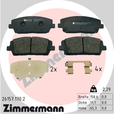 TEXTAR 2370502 Q+ Bremsekloss sett