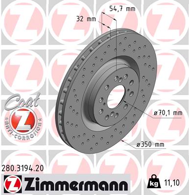 ZIMMERMANN 280.3194.20 Discofreno