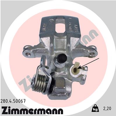 ZIMMERMANN 280.4.50067 Pinza freno