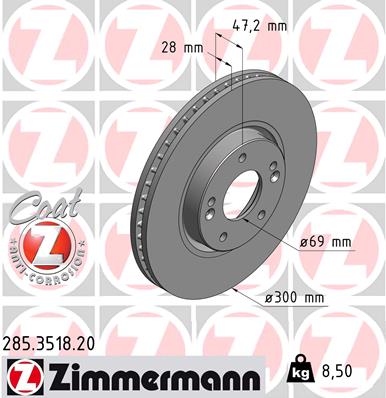 ZIMMERMANN 285.3518.20 Discofreno