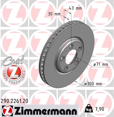 ZIMMERMANN 290.2261.20 Discofreno