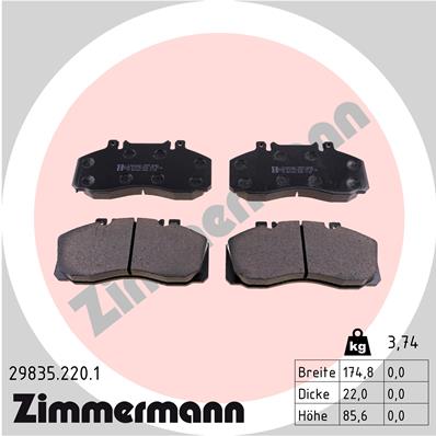 ZIMMERMANN 29835.220.1 Kit...