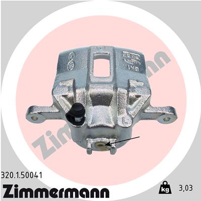 ZIMMERMANN 320.1.50041 Pinza freno