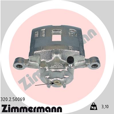 ZIMMERMANN 320.2.50069 Pinza freno-Pinza freno-Ricambi Euro