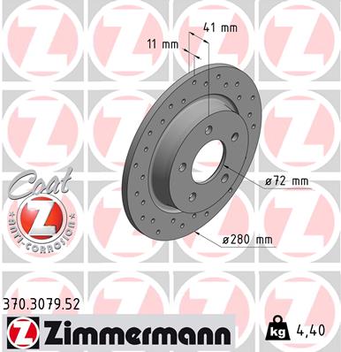 ZIMMERMANN 370.3079.52 Discofreno