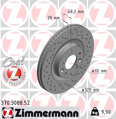 ZIMMERMANN 370.3088.52 Discofreno