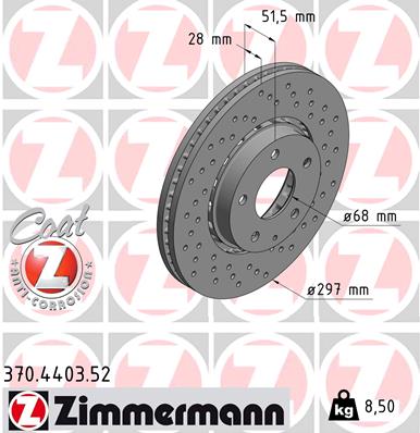 ZIMMERMANN 370.4403.52 Discofreno