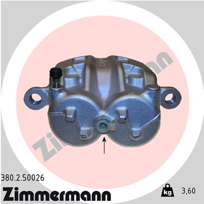 ZIMMERMANN 380.2.50026 Pinza freno-Pinza freno-Ricambi Euro