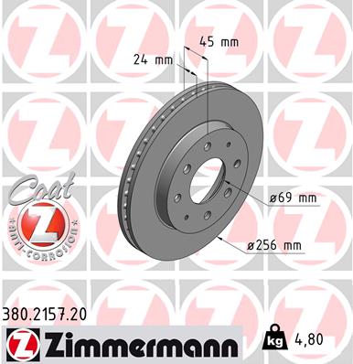 ZIMMERMANN 380.2157.20 Discofreno