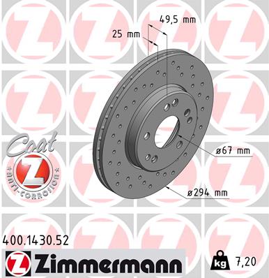 ZIMMERMANN 400.1430.52 Discofreno