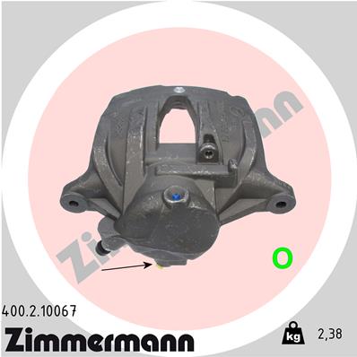 ZIMMERMANN 400.2.10067 Pinza freno-Pinza freno-Ricambi Euro