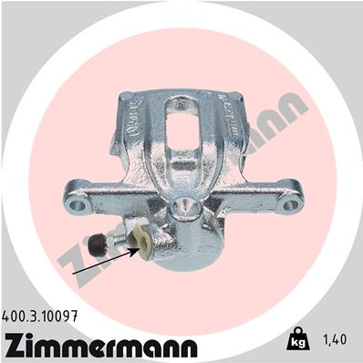 ZIMMERMANN 400.3.10097 Pinza freno-Pinza freno-Ricambi Euro