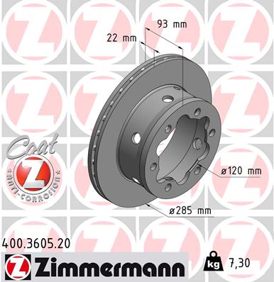 ZIMMERMANN 400.3605.20 Discofreno