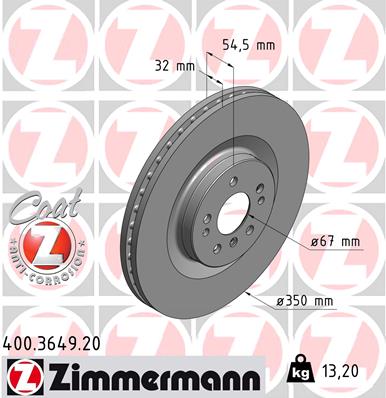 ZIMMERMANN 400.3649.20 Discofreno