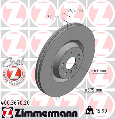 ZIMMERMANN 400.3670.20 Discofreno