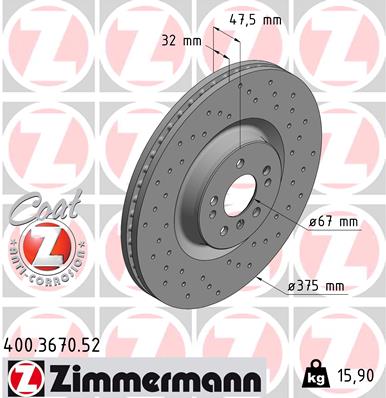 ZIMMERMANN 400.3670.52 Discofreno