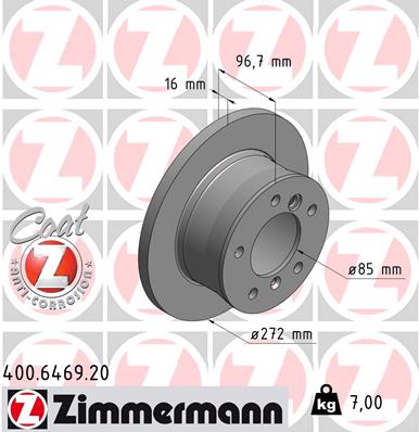 ZIMMERMANN 400.6469.20 Discofreno