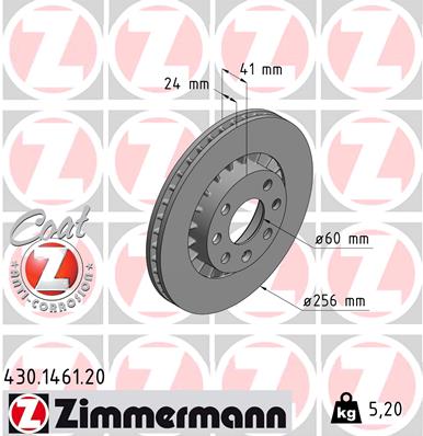 ZIMMERMANN 430.1461.20 Discofreno-Discofreno-Ricambi Euro