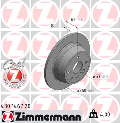 ZIMMERMANN 430.1467.20 Discofreno