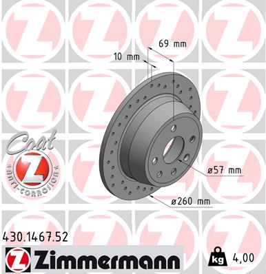 ZIMMERMANN 430.1467.52 Discofreno