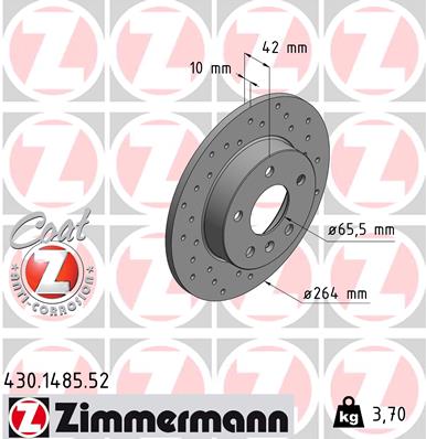 ZIMMERMANN 430.1485.52 Discofreno