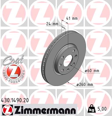 ZIMMERMANN 430.1490.20 Discofreno