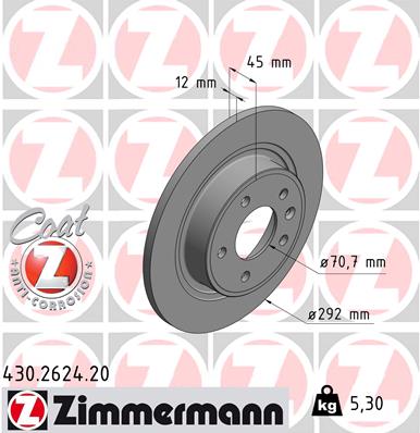 ZIMMERMANN 430.2624.20 Discofreno