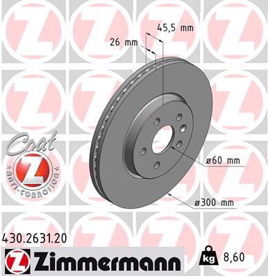 ZIMMERMANN 430.2631.20 Discofreno