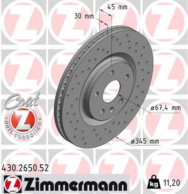 ZIMMERMANN 430.2650.52 Discofreno