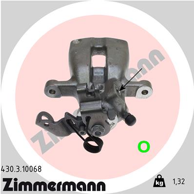 ZIMMERMANN 430.3.10068 Pinza freno