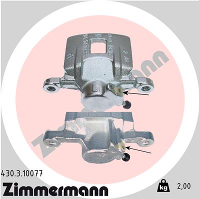 ZIMMERMANN 430.3.10077 Pinza freno