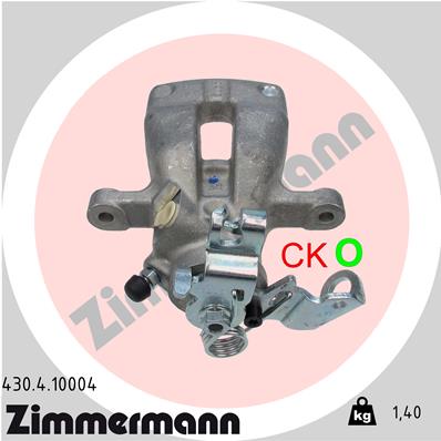 ZIMMERMANN 430.4.10004 Pinza freno-Pinza freno-Ricambi Euro