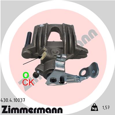 ZIMMERMANN 430.4.10037 Pinza freno-Pinza freno-Ricambi Euro