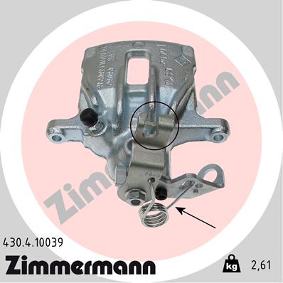 ZIMMERMANN 430.4.10039 Pinza freno