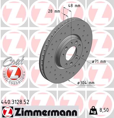 ZIMMERMANN 440.3128.52 Discofreno